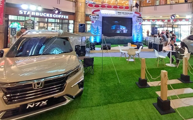 Honda hadirkan pameran Honda N7X Camping Ground selama empat hari di Mal SKA (foto/Yuni)